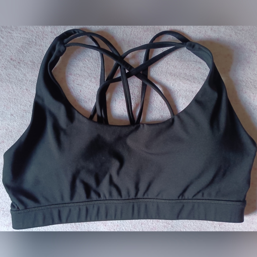 Savvi sports bra black size Large